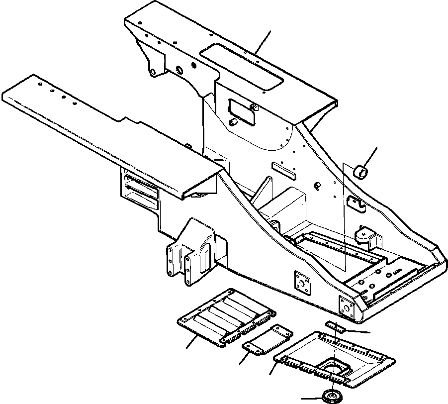 COVER, OIL PAN DRAIN 5 977 DA KOMATSU