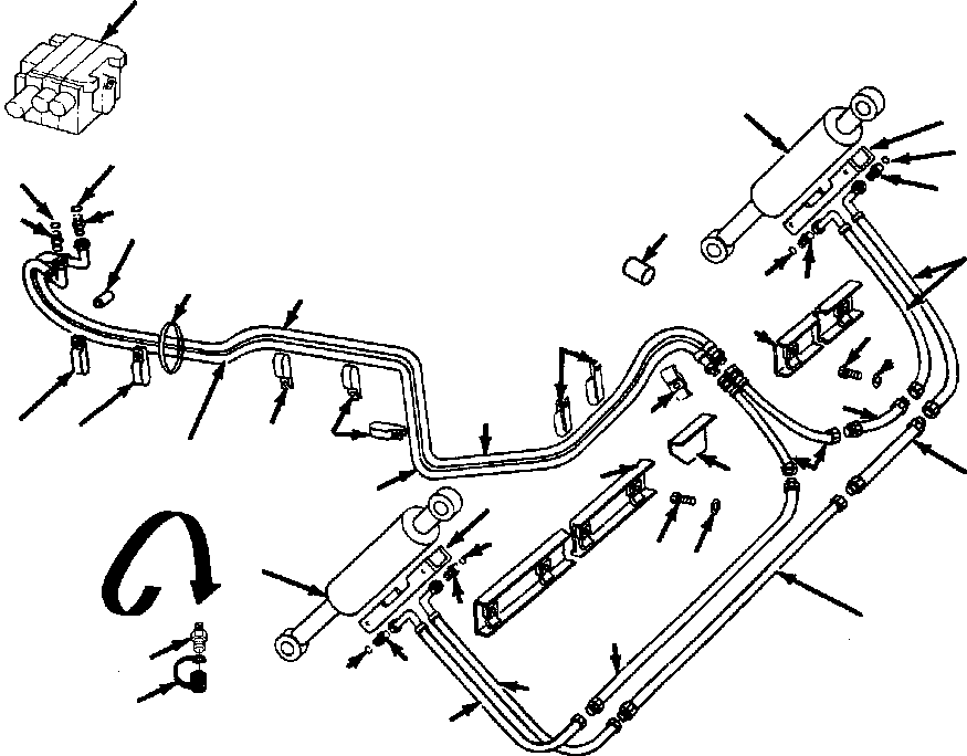 TUBE, ROD CROSSOVER 646 977 C2 KOMATSU