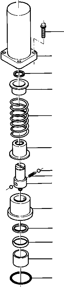 SCREW, MOUNTING - 1/4NCx7/8 271 212 KOMATSU