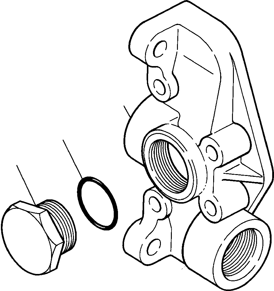 COVER ASSEMBLY, OUTLET (1218 039 H91) KOMATSU