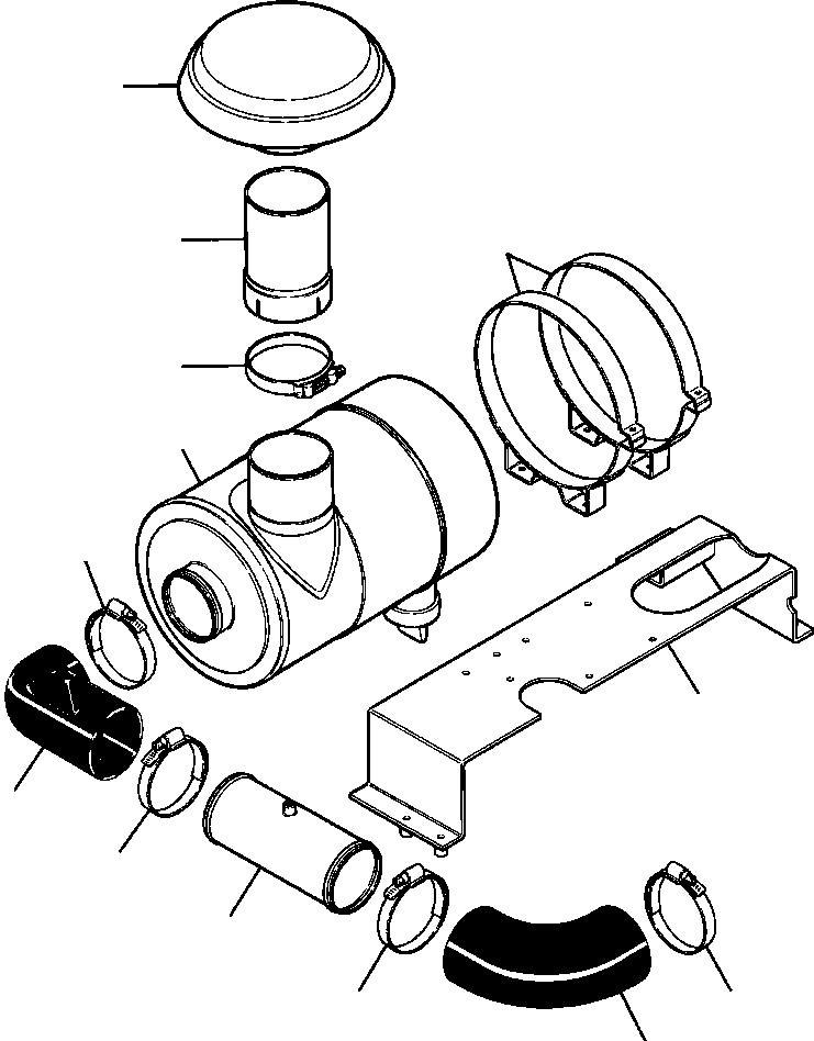 BRACKET, AIR CLEANER MOUNTING 1252 088 H91 KOMATSU