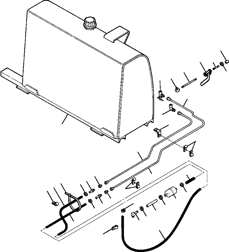 NIPPLE, PIPE - 3/8x5 219 326 KOMATSU