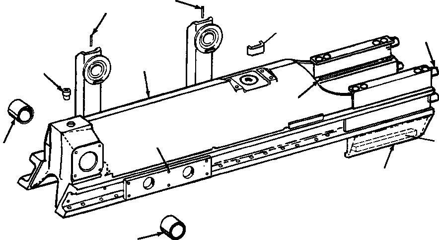 FRAME ASSEMBLY, RIGHT TRACK 655 533 C91 KOMATSU