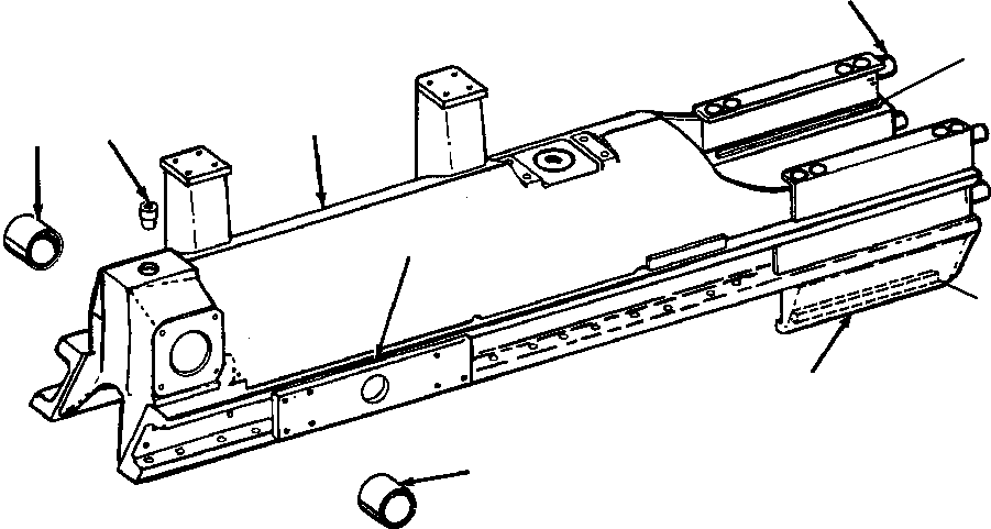 FRAME ASSEMBLY, LEFT TRACK 715 607 C91 KOMATSU