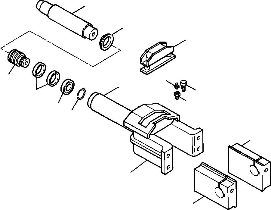 ROD, HYDRAULIC TRACK ADJUSTING 655 540 C1 KOMATSU