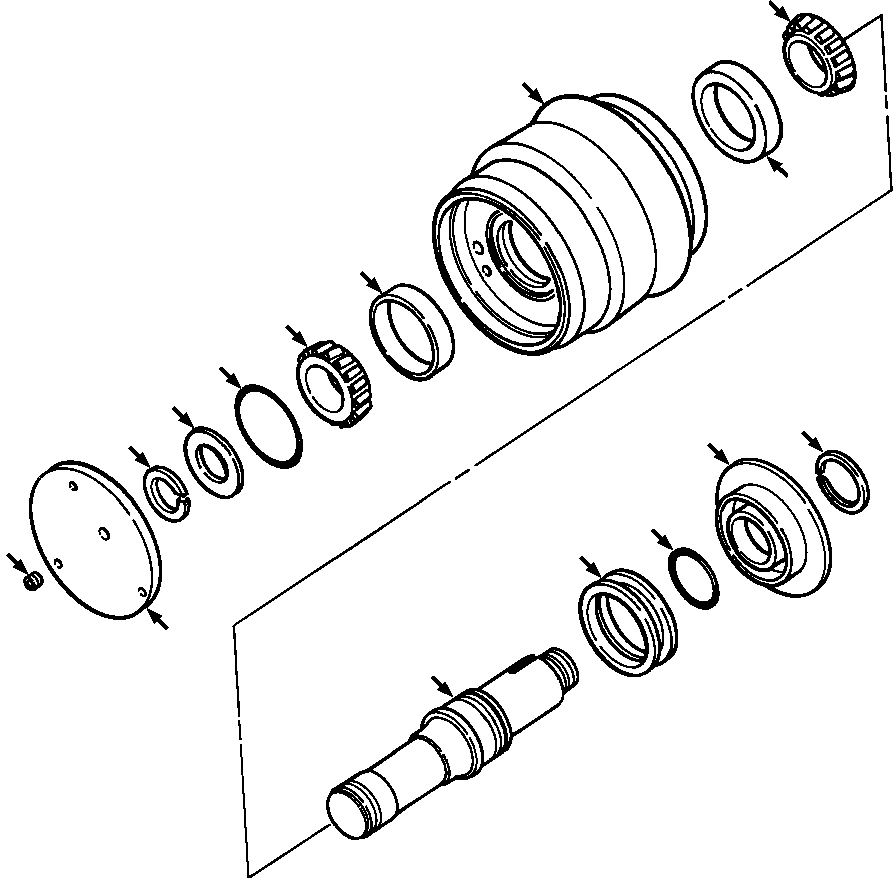 BEARING ASSEMBLY, INNER - BOWER 613 852 C91 KOMATSU