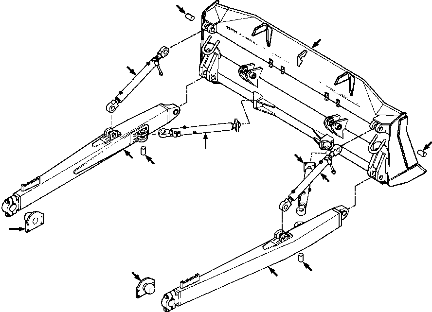 CYLINDERS, HYDRAULIC, BLADE LIFT ( 635 786 C91) KOMATSU