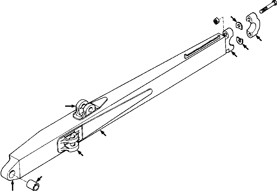 BRACKET, UPPER STRUT 608 028 C91 KOMATSU