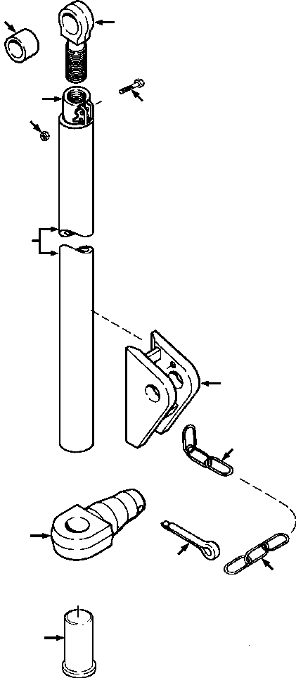 STRUT, LEFT 717 862 C91 KOMATSU
