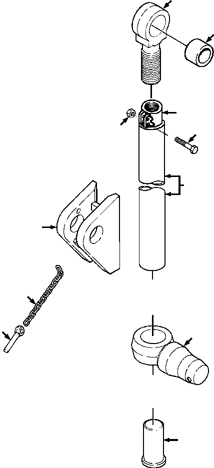 STRUT, RIGHT 717 863 C91 KOMATSU