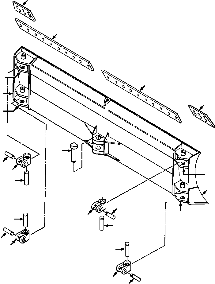 BRACKET, STRUT, LEFT 705 690 C1 KOMATSU