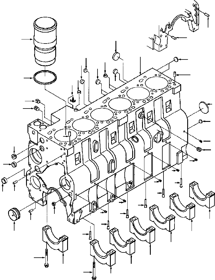 NOZZLE, PISTON COOLING 1241 194 H1 KOMATSU