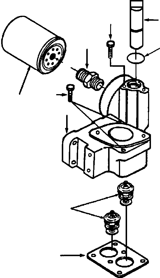 HOUSING, THERMOSTAT 1304 876 H1 KOMATSU
