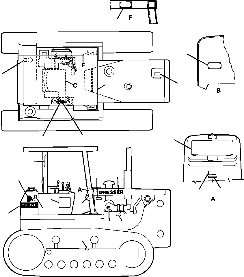 SHIFT PATTERN - DIRECT DRIVE 1243 059 H1 KOMATSU