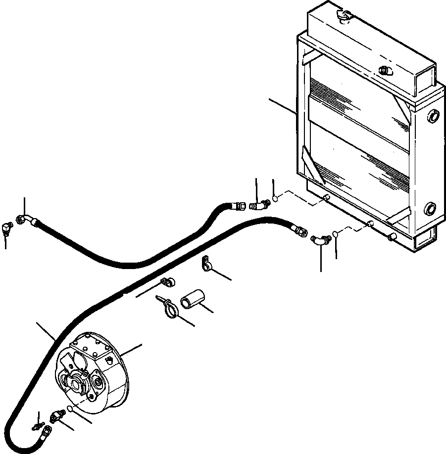 TEE, OUTLET PORT 740 980 C1 KOMATSU