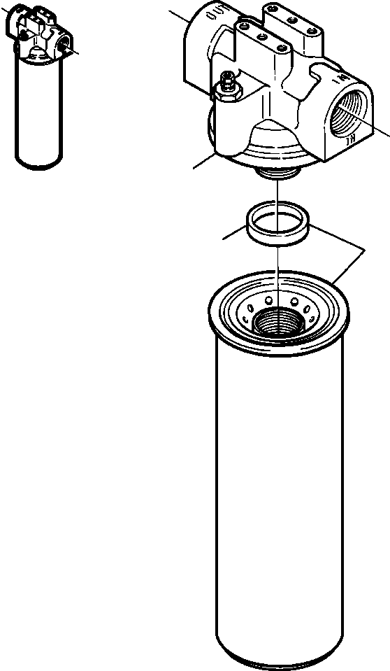 ELEMENT ASSEMBLY, FILTER 1214 275 H1 KOMATSU