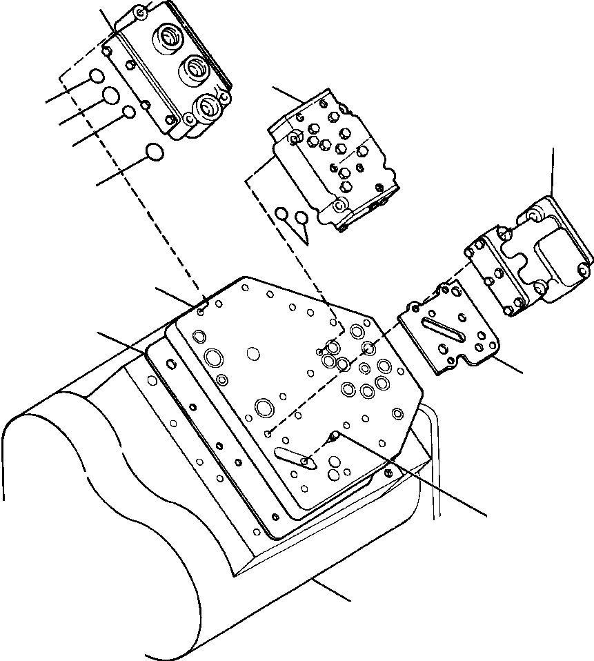 MANIFOLD, VALVE 659 201 C2 KOMATSU