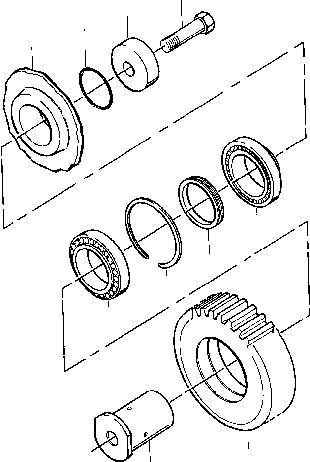 GEAR, REVERSE IDLER 654 486 C1 KOMATSU