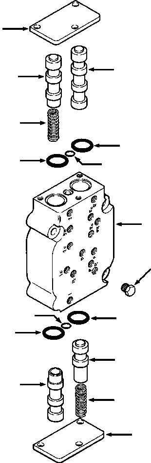 VALVE ASSEMBLY, RANGE SELECTOR 662 239 C91 KOMATSU