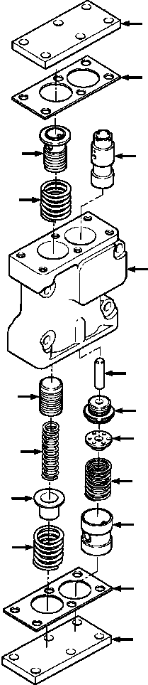 VALVE ASSEMBLY, RATE OF RISE 657 923 C95 KOMATSU
