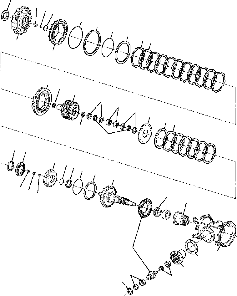 HOUSING AND INTERNAL PARTS (734 384 C91) KOMATSU