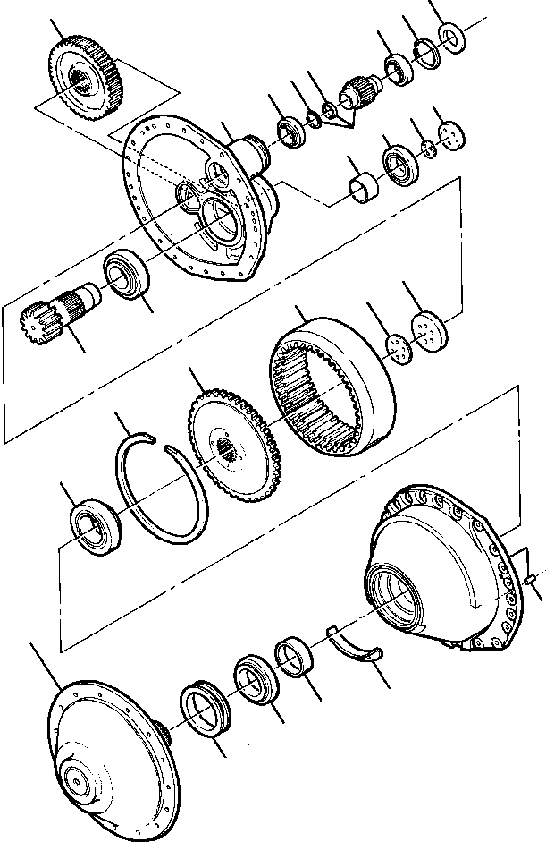 DRIVE ASSEMBLY, RIGHT FINAL 741 730 C91 KOMATSU