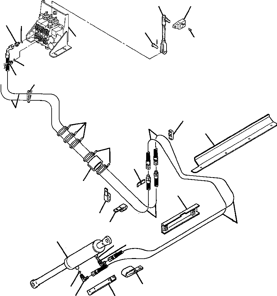 BLADE TILT PIPING (1236 522 H91) KOMATSU