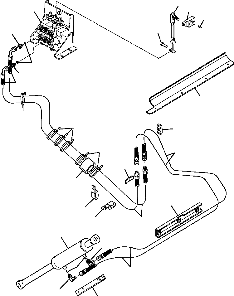 BLADE TILT PIPING (1212 786 H91) KOMATSU