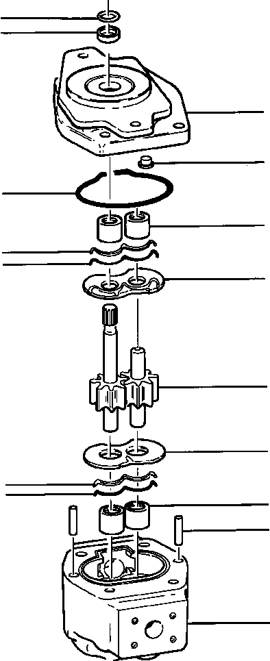 PUMP ASSEMBLY, EQUIPMENT 741 253 C91 KOMATSU