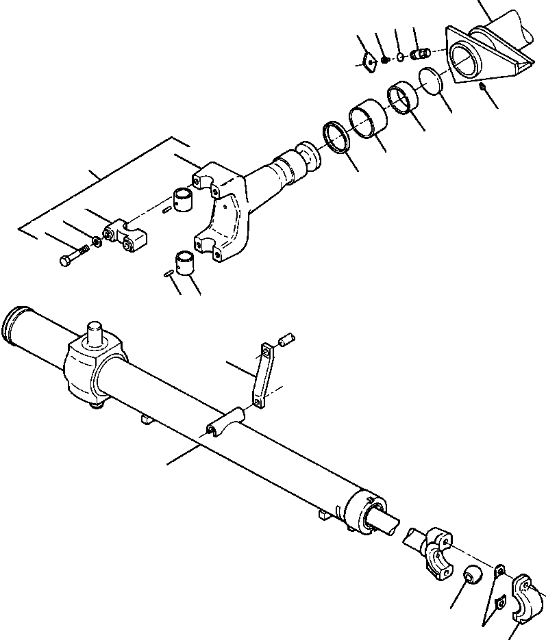 BLADE LIFT CYLINDER MOUNTING (1200 229 H91) KOMATSU