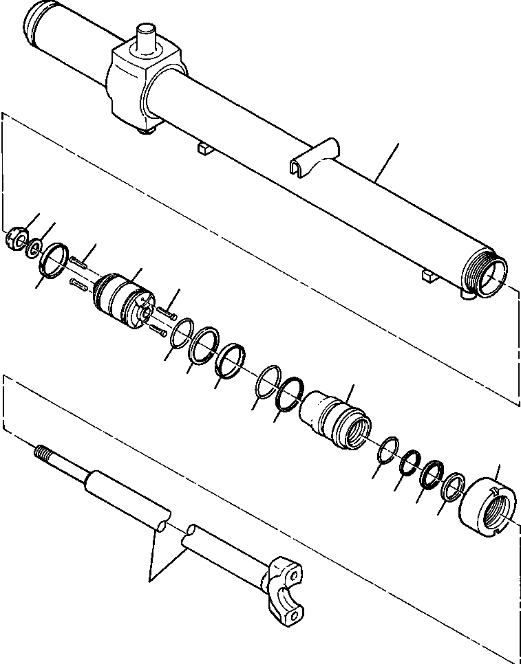 PISTON, CYLINDER 707 121 C1 KOMATSU