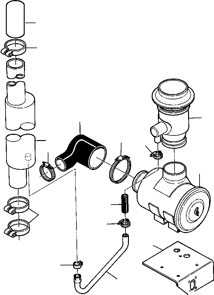 HOSE, OUTLET 1237 183 H1 KOMATSU