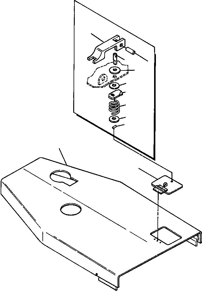 HOOD ASSEMBLY, SOLID (1237 663 H91) KOMATSU