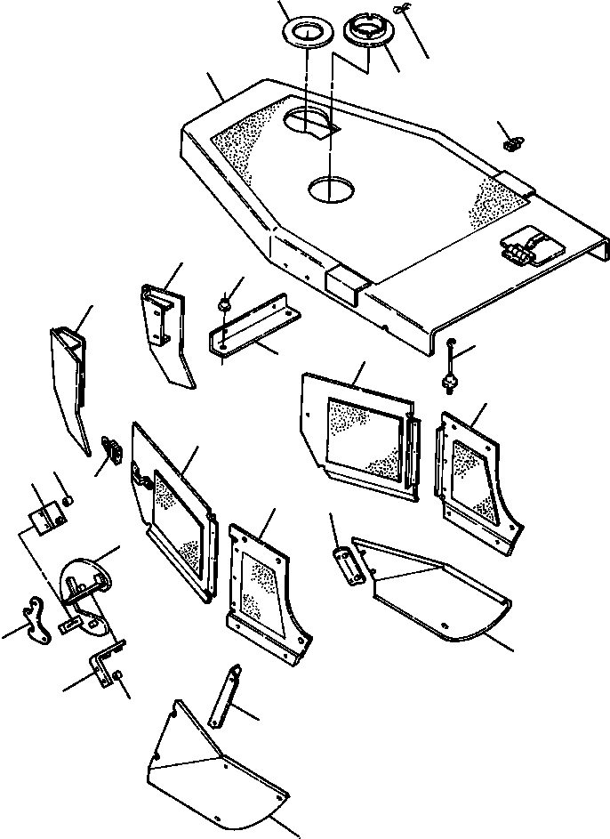 BRACKET, RIGHT LOWER 1208 231 H91 KOMATSU