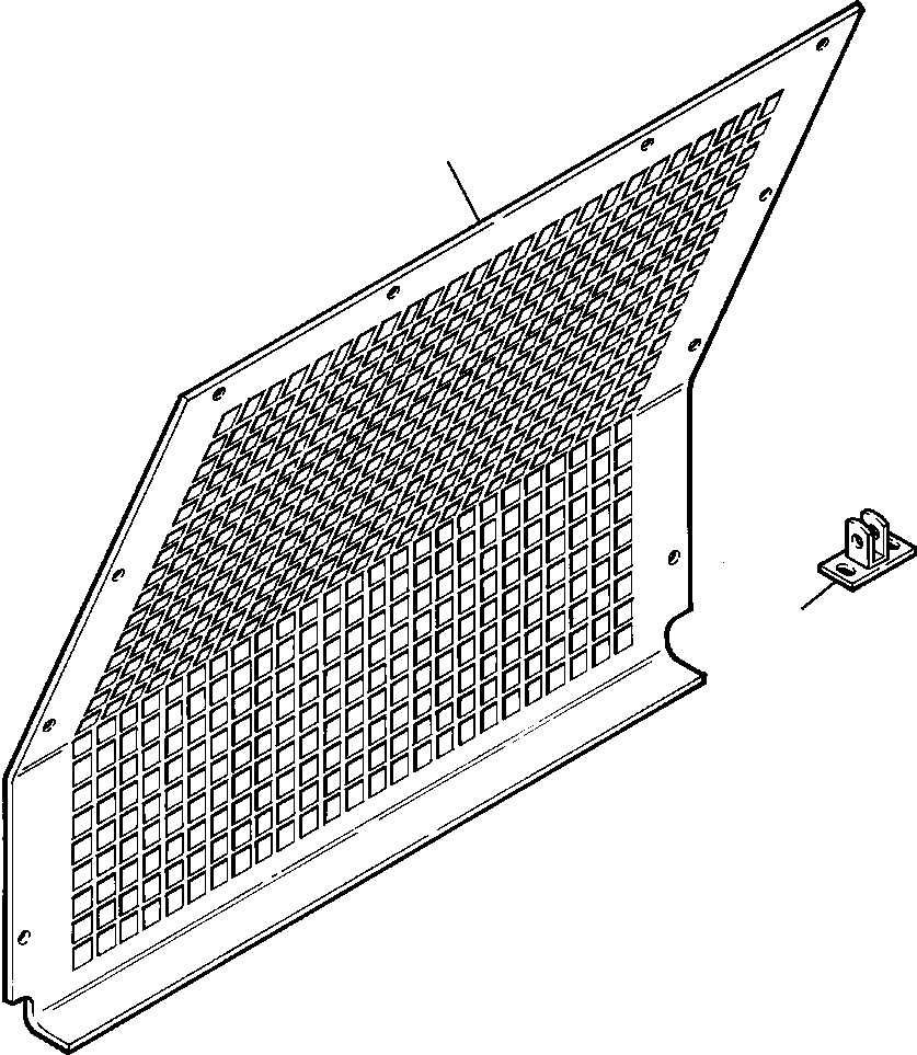 REAR FORESTRY SCREEN (703 924 C91) KOMATSU