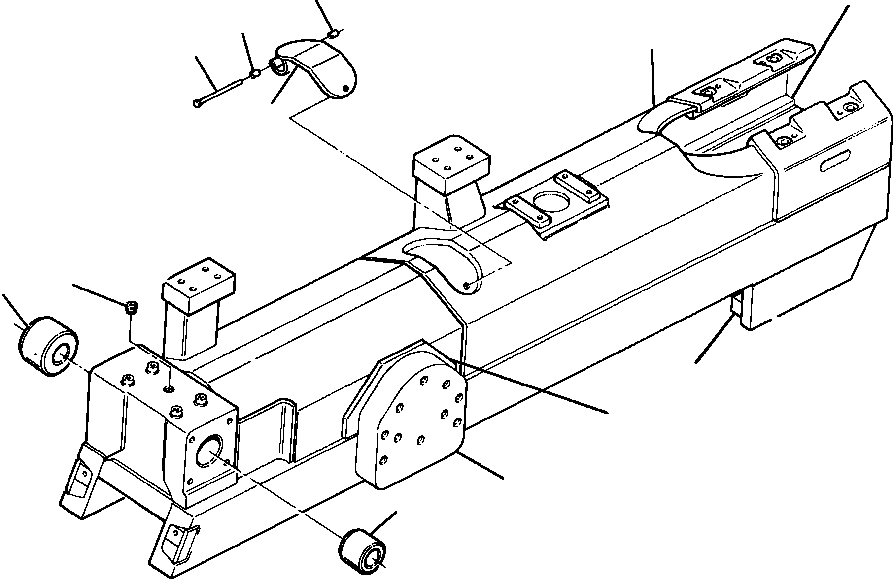 FRAME ASSEMBLY, RIGHT TRACK 1223 511 H91 KOMATSU