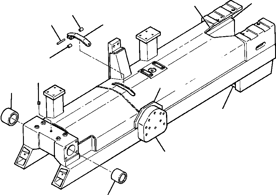 FRAME ASSEMBLY, LEFT TRACK 1236 239 H91 KOMATSU