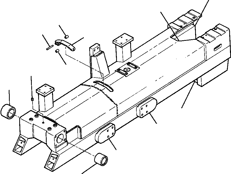FRAME ASSEMBLY, LEFT TRACK 1236 237 H91 KOMATSU