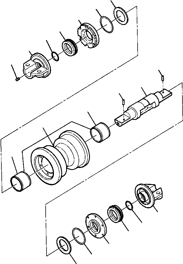 ROLLER ASSEMBLY, TRACK 741 145 C92 KOMATSU