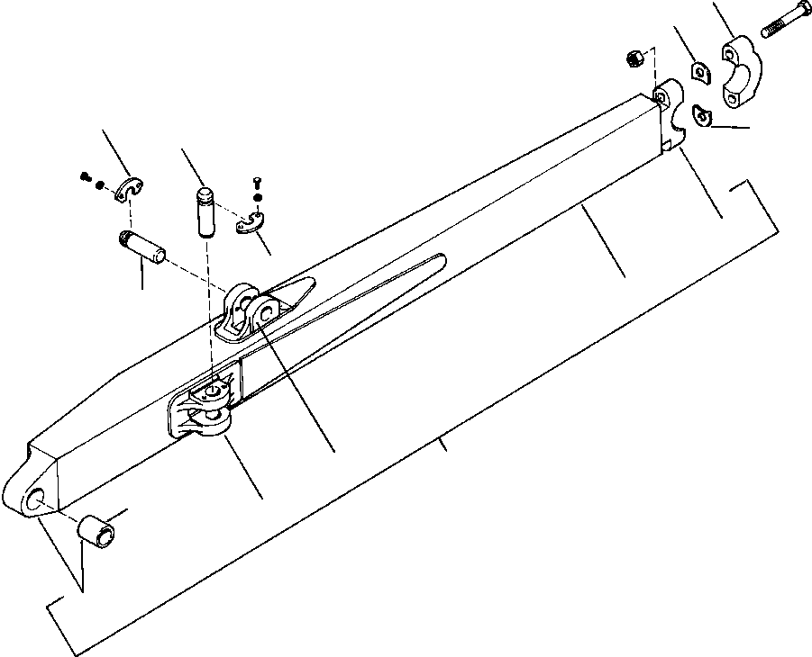 PUSHARM WITH HARDWARE, RIGHT (742 078 C91) KOMATSU