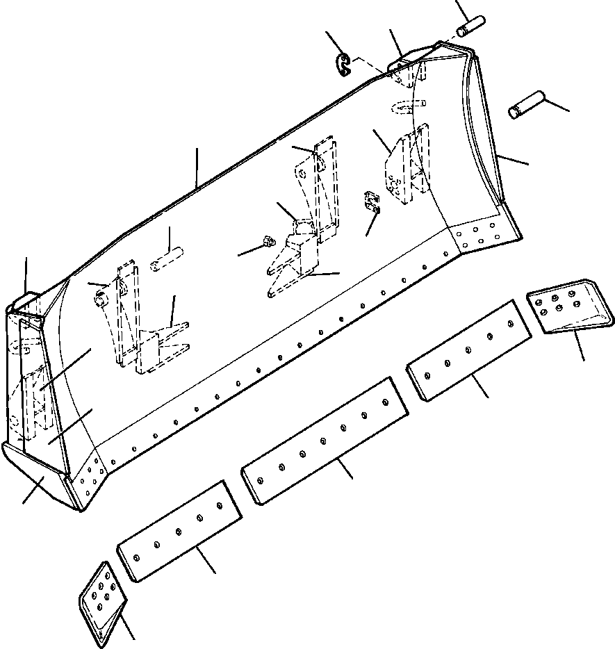 BRACKET, LIFT CYLINDER 742 182 C2 KOMATSU