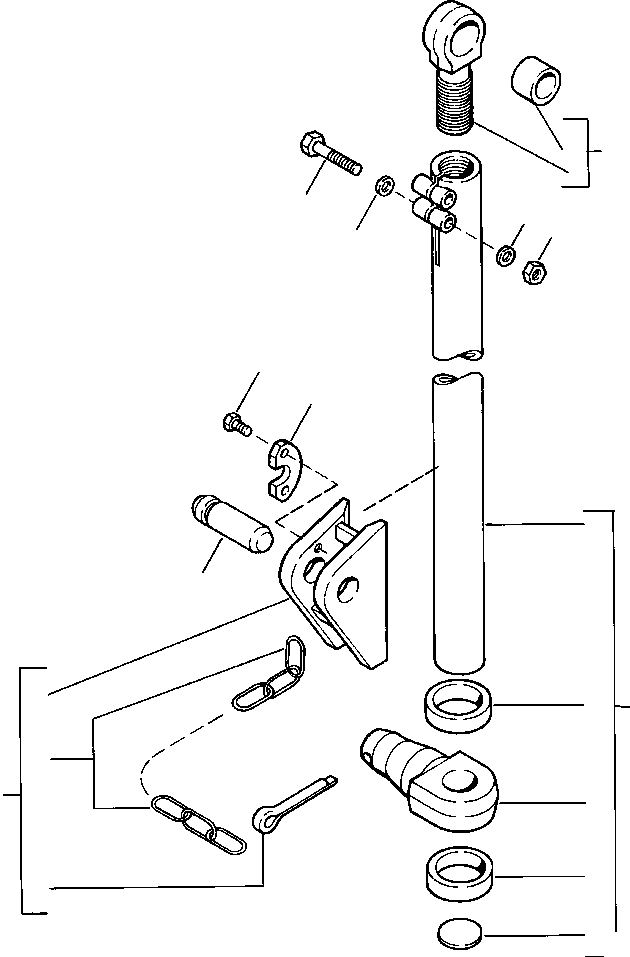 STRUT ASSEMBLY, LOWER RIGHT (742 024 C91) KOMATSU