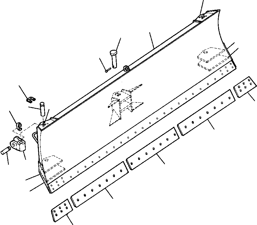 BRACKET, LOWER LEFT 742 059 C1 KOMATSU