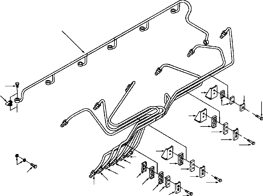TUBE, INJECTOR FUEL SUPPLY (NO. 4 CYLINDER) 1304 863 H1 KOMATSU
