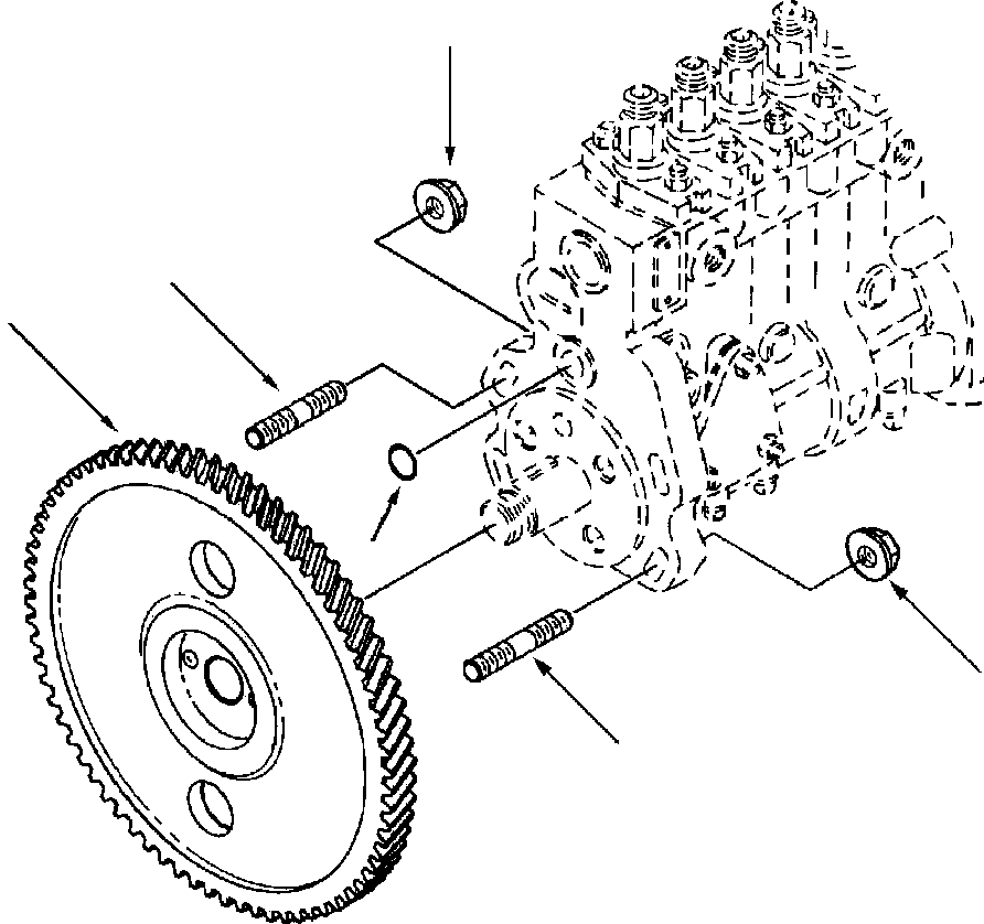 STUD (SHORT - IN-BOARD MT HOLES) 1241 079 H1 KOMATSU