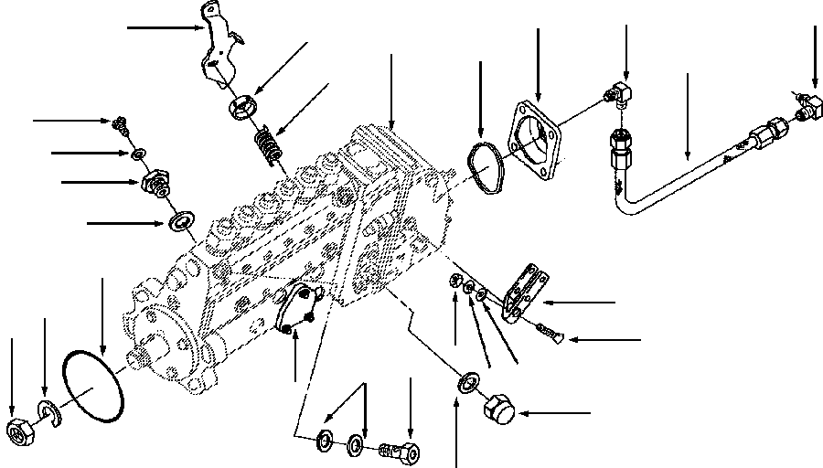 PUMP, FUEL INJECTION 1295 442 H91 KOMATSU