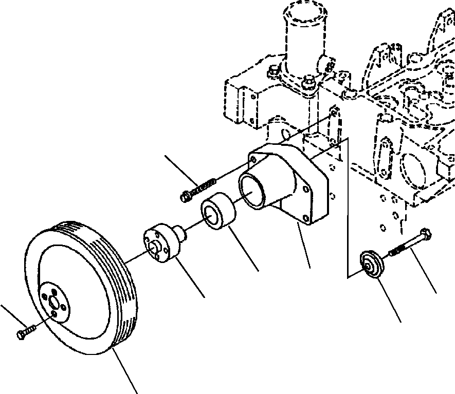 PULLEY, FAN 1241 218 H1 KOMATSU