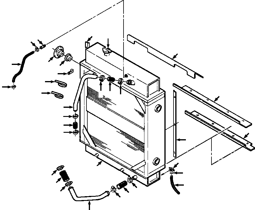 RADIATOR, WOODS CORE (SEE PG 06-010) 1248 963 H91 KOMATSU