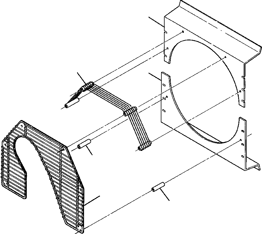 GUARD, FAN 1237 304 H91 KOMATSU