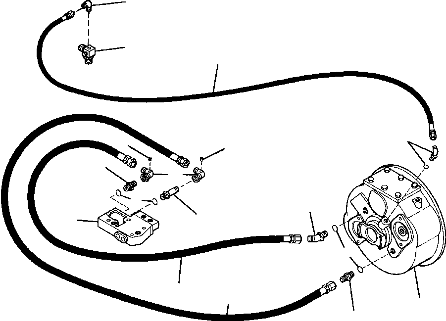 HOSE, LOW RANGE CLUTCH SUPPLY 656 164 C1 KOMATSU